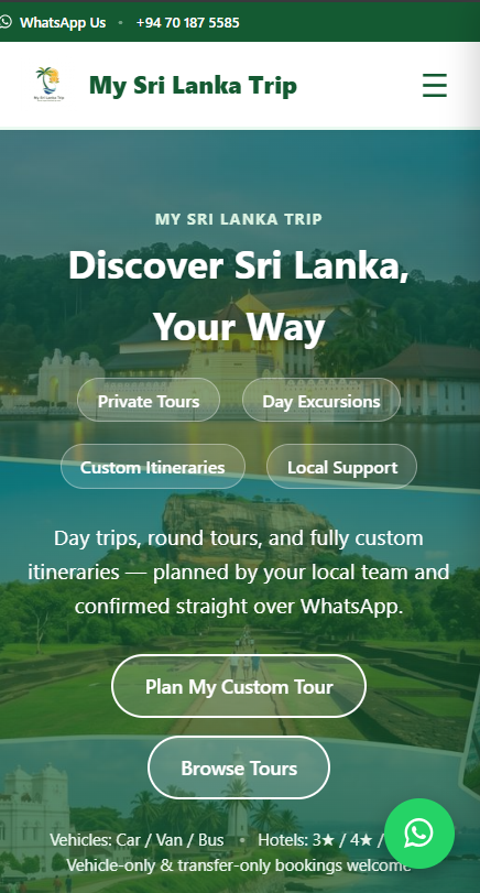 My Sri Lanka Trip — mobile view